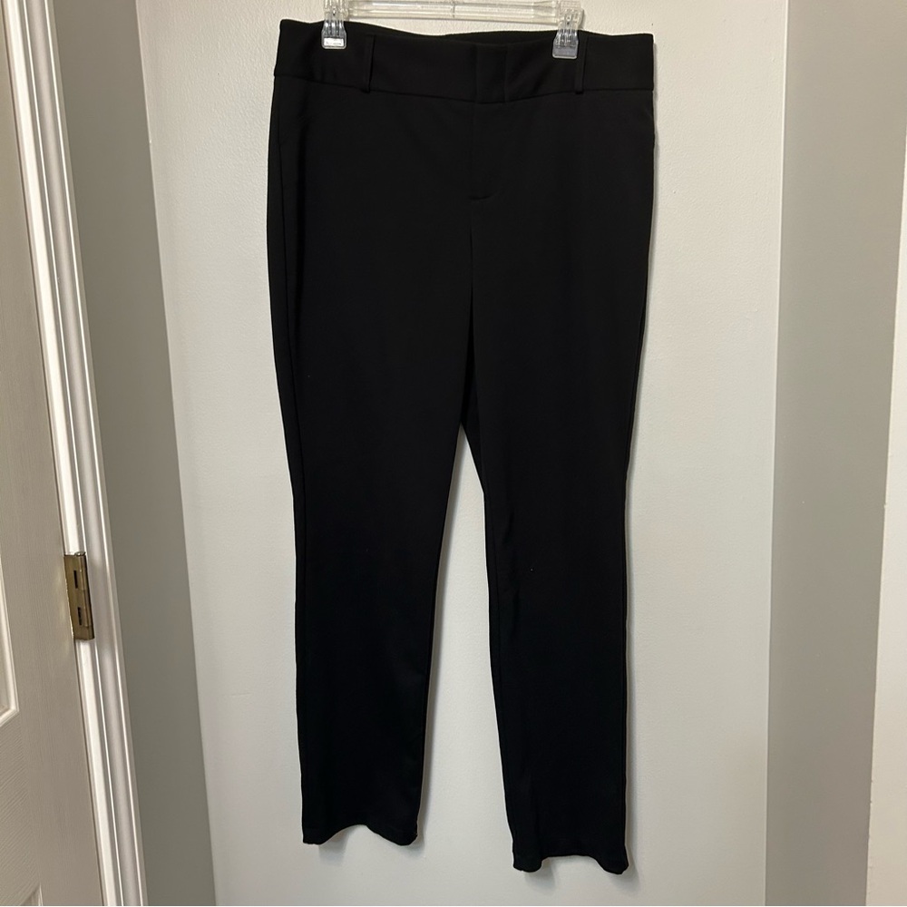 Michael Kors Women's Pants 14 Stretch Straight Leg Dress Workwear Black